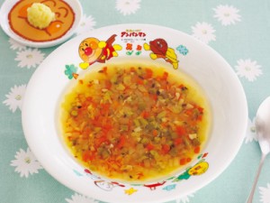 刻み野菜スープ