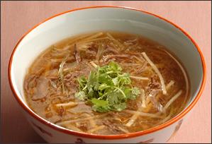 生姜風味の牛肉スープ