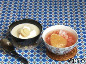 豆腐と豆乳のデザート
いちじくと白木くらげの蒸しスープ