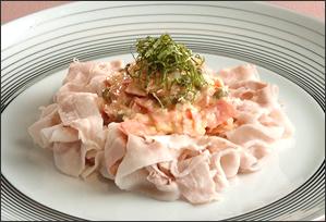 豚バラ肉の冷製サラダ