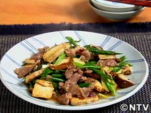 焼き豆腐と豚肉の炒めもの