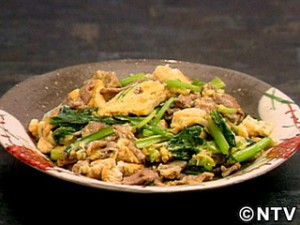 豆腐と青菜のチャンプルー