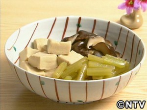 高野豆腐とふきの煮もの