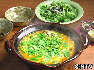 牛肉と豆もやしの韓国風雑炊