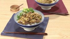 牛肉とごぼうの卵とじ丼