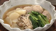 かぶと鶏だんごのだし煮