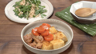 豆腐と鶏肉のうま煮