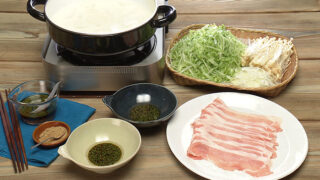 レタス豚しゃぶ 青じそ酢じょうゆだれ