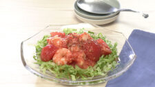 フレッシュトマトの冷製えびチリ