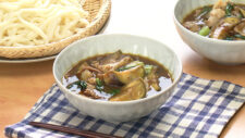 なすのカレーつけうどん