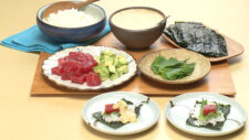 納豆ソースの手巻きごはん