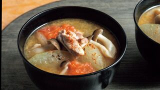 とうがんと鶏肉のみそ汁