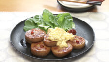 肉詰めれんこん 甘酢タルタル