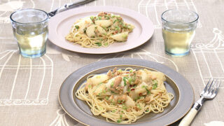 ごろっとかぶのペペロンチーノ