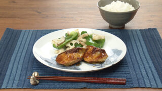 ぶりのカレーマヨ照り焼き