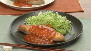 かれいのピリ辛ケチャップあん