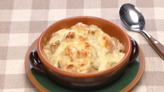 鮭とごぼうのクリームみそドリア