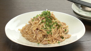 糸こんとえのきの麻婆炒め