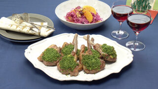 ラムの香草パン粉焼き