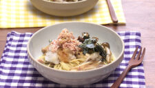 ツナと大根の和風きのこパスタ