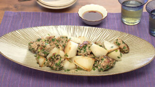 にら入りちぎりつくね