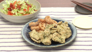 鶏胸肉の磯辺揚げ