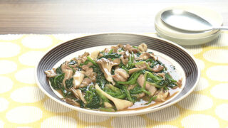 豚肉とほうれん草のとろみ炒め